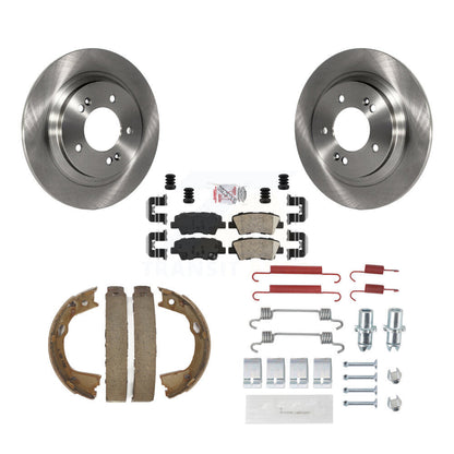 Kit de chaussures de stationnement et de quincaillerie, Rotors à disque arrière, tampons en céramique, pour Hyundai Sonata