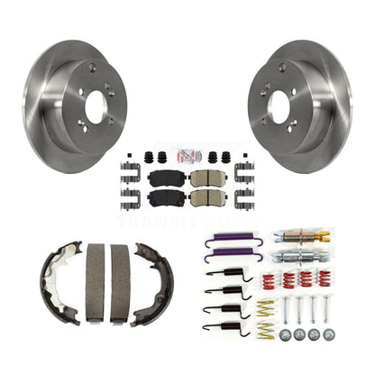 Kit de quincaillerie pour chaussures de stationnement, Rotors à disque arrière, tampons en céramique, pour Hyundai Accent Kia