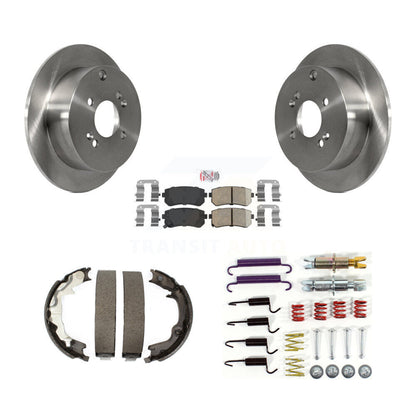 Kit de quincaillerie pour chaussures de stationnement, Rotors à disque arrière, tampons en céramique, pour Hyundai Accent Kia