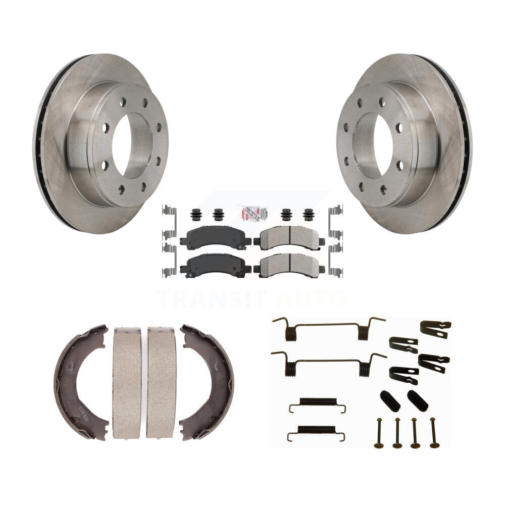 Kit de quincaillerie pour chaussures de stationnement, Rotors à disque arrière, plaquettes semi-métalliques, pour Chevrolet GM