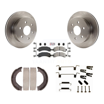 Kit de quincaillerie pour chaussures de stationnement, Rotors à disque arrière, plaquettes semi-métalliques, pour Chevrolet GM