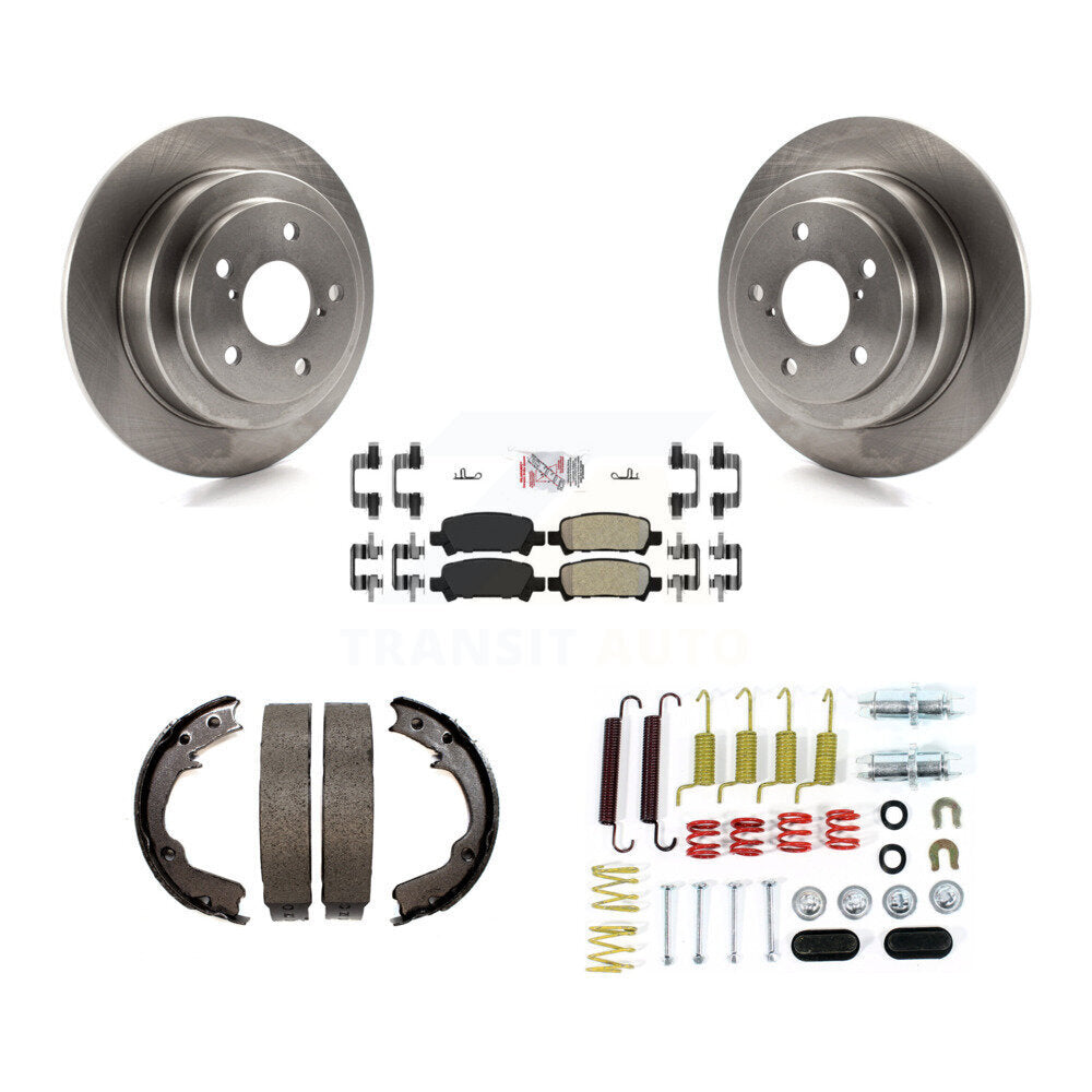 Kit de quincaillerie pour chaussures de frein de stationnement, Rotors à disque arrière, plaquettes semi-métalliques, pour Subaru