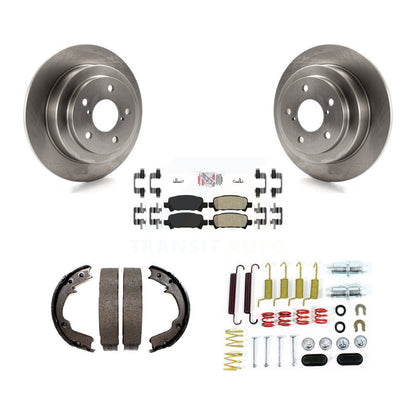 Kit de quincaillerie pour chaussures de frein de stationnement, Rotors à disque arrière, plaquettes semi-métalliques, pour Subaru