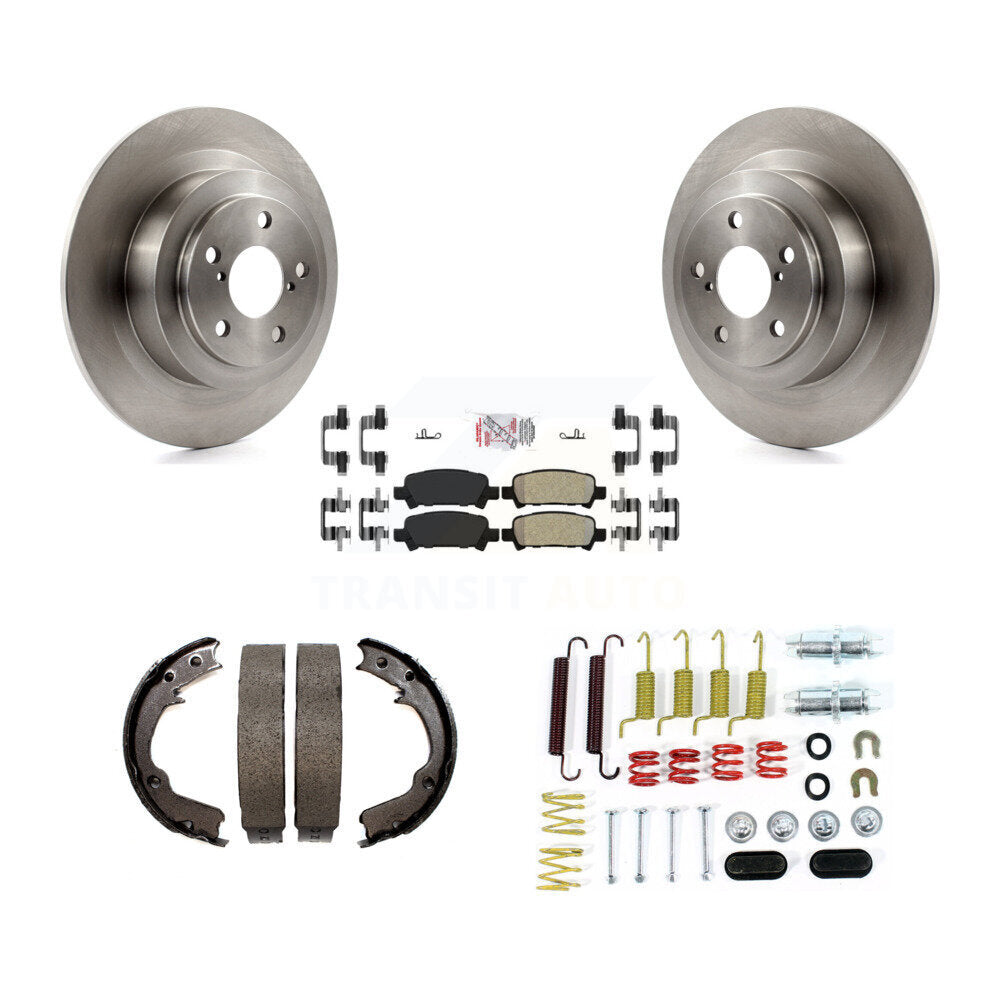 Kit de quincaillerie pour chaussures de stationnement, Rotors à disque arrière, plaquettes semi-métalliques, pour Subaru Legac