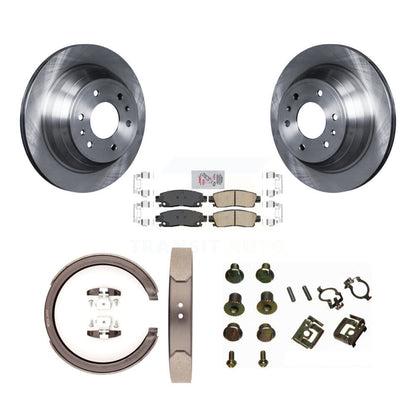 Kit de quincaillerie pour chaussures de stationnement, Rotors à disque arrière, tampons en céramique, pour Chevrolet GMC Envo