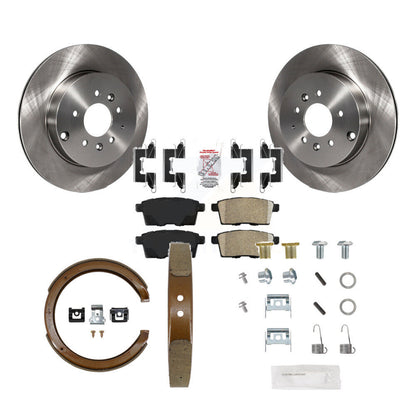 Kit de chaussures de stationnement et de matériel de stationnement, Rotors à disque arrière, coussinets en céramique pour Mazda CX-9 07-12