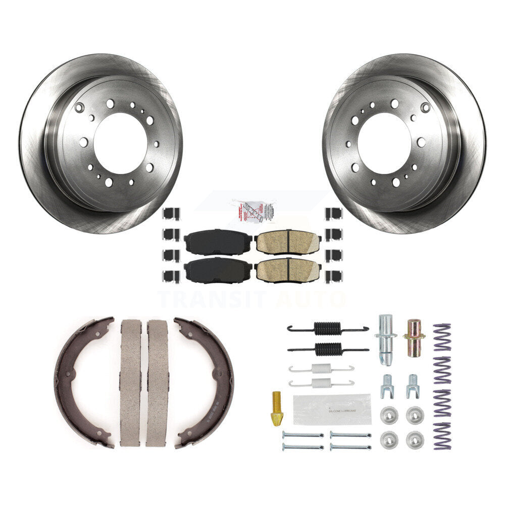 Kit de quincaillerie pour chaussures de stationnement, Rotors à disque arrière, tampons en céramique, pour Toyota Tundra Lexu