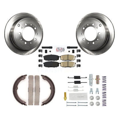 Kit de quincaillerie pour chaussures de stationnement, Rotors à disque arrière, tampons en céramique, pour Toyota Tundra Lexu