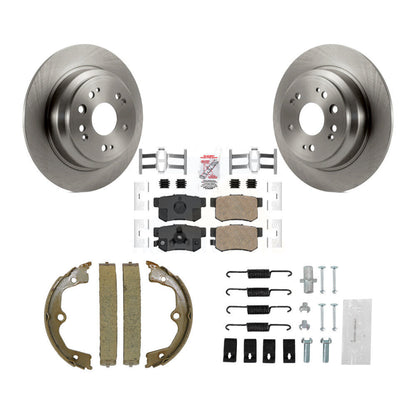 Kit de quincaillerie pour chaussures de frein de stationnement, Rotors à disque arrière, plaquettes en céramique, pour Honda Accord