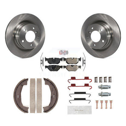 Kit de quincaillerie pour chaussures de stationnement, Rotors à disque arrière, plaquettes semi-métalliques, pour BMW 328i 325