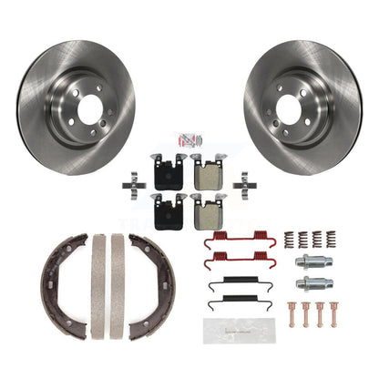 Kit de quincaillerie pour chaussures de stationnement, Rotors à disque arrière, plaquettes semi-métalliques, pour BMW 320i 328