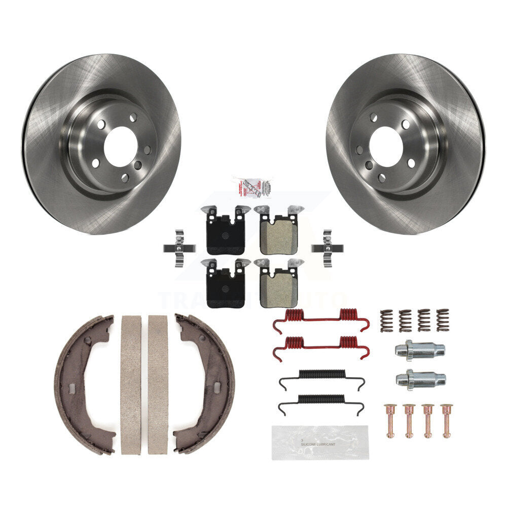 Kit de quincaillerie pour chaussures de stationnement, Rotors à disque arrière, plaquettes semi-métalliques, pour BMW 230i 228