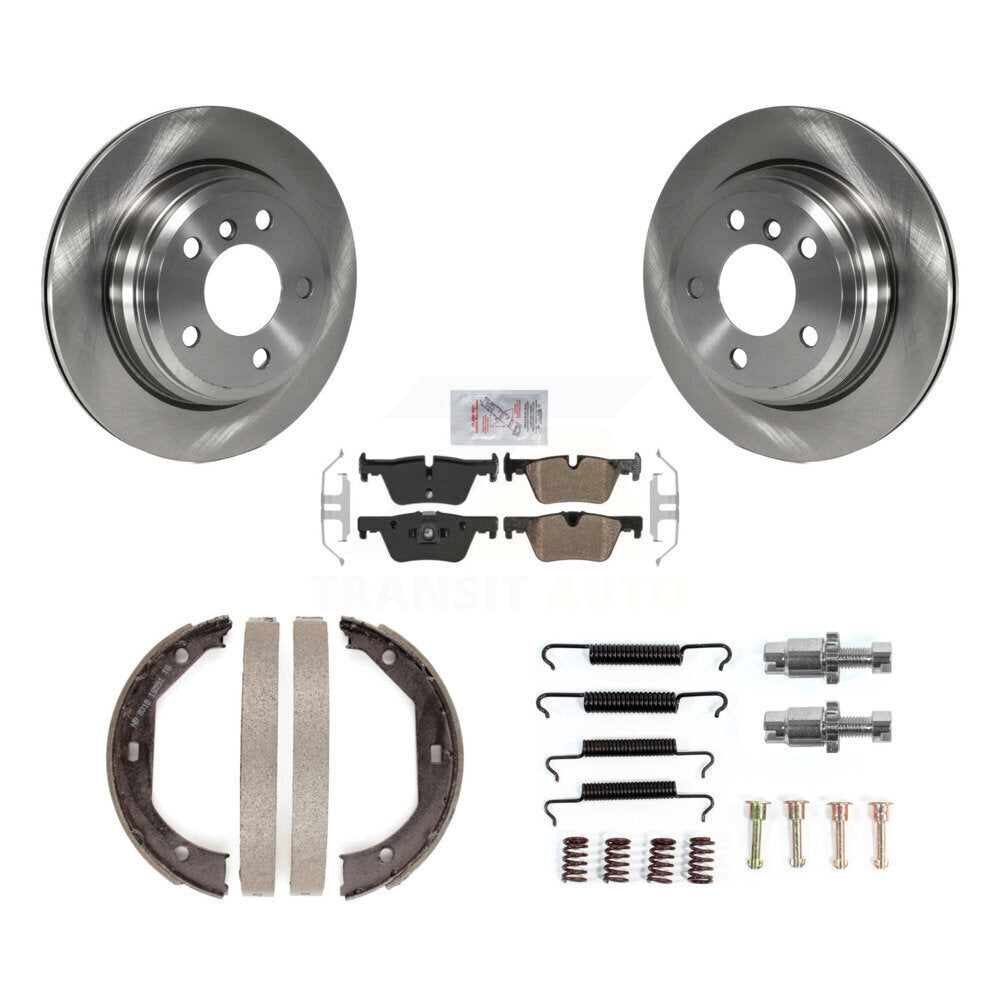Kit de quincaillerie pour chaussures de stationnement, Rotors à disque arrière, plaquettes semi-métalliques, pour BMW 328i 330