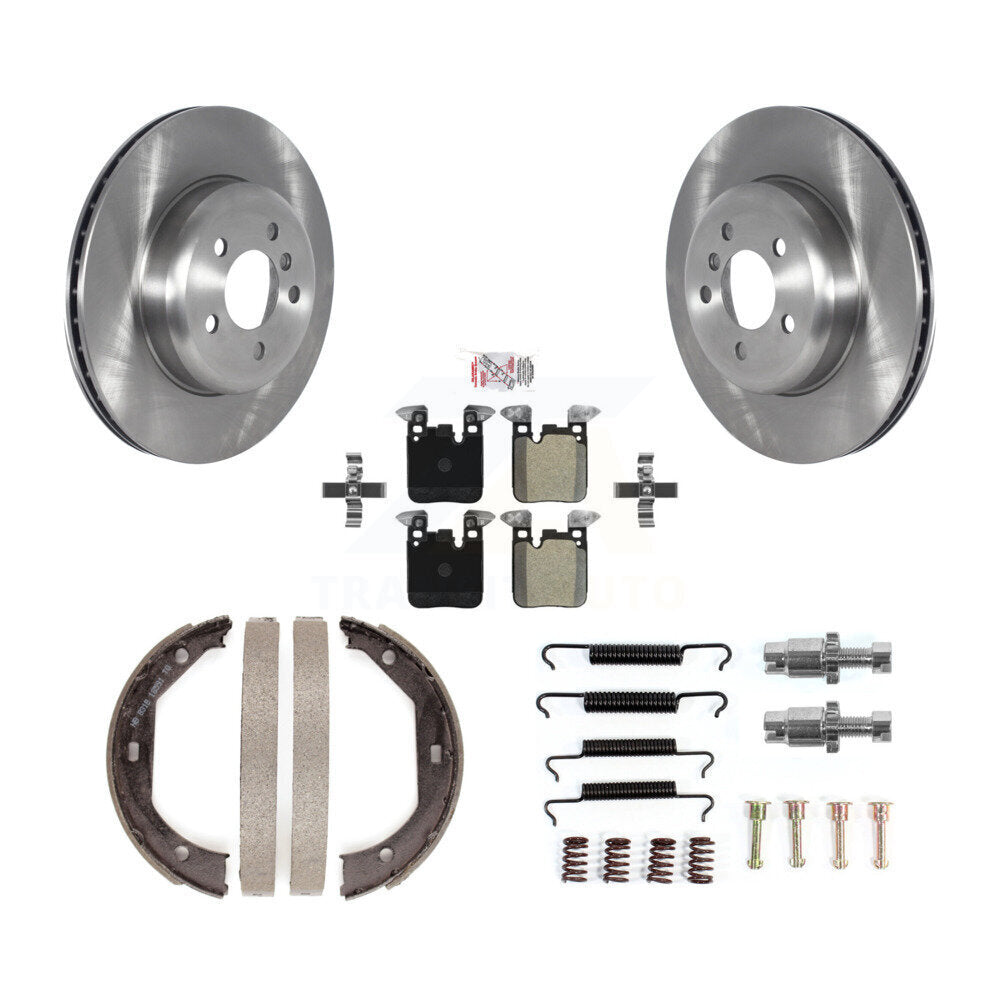 Kit de quincaillerie pour chaussures de stationnement, Rotors à disque arrière, plaquettes semi-métalliques, pour BMW 328i 330