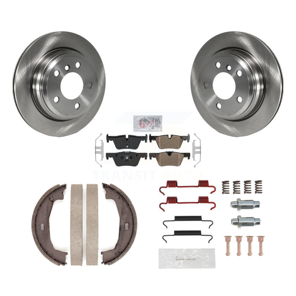 Kit de quincaillerie pour chaussures de stationnement, Rotors à disque arrière, plaquettes semi-métalliques, pour BMW 320i 428