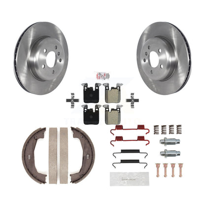 Kit de quincaillerie pour chaussures de stationnement, Rotors à disque arrière, plaquettes semi-métalliques, pour BMW 428i 328