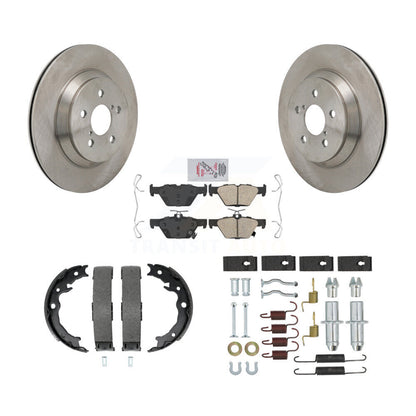 Rotors de disque arrière, coussinets en céramique, chaussures de stationnement et Kit de matériel pour Subaru Crosstrek