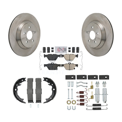 Rotors de disque arrière, coussinets en céramique, chaussures de stationnement et Kit de matériel pour Subaru Crosstrek