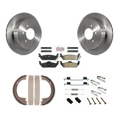 Kit de quincaillerie pour chaussures de stationnement, Rotors à disque arrière, plaquettes semi-métalliques, pour Ford F-150 L