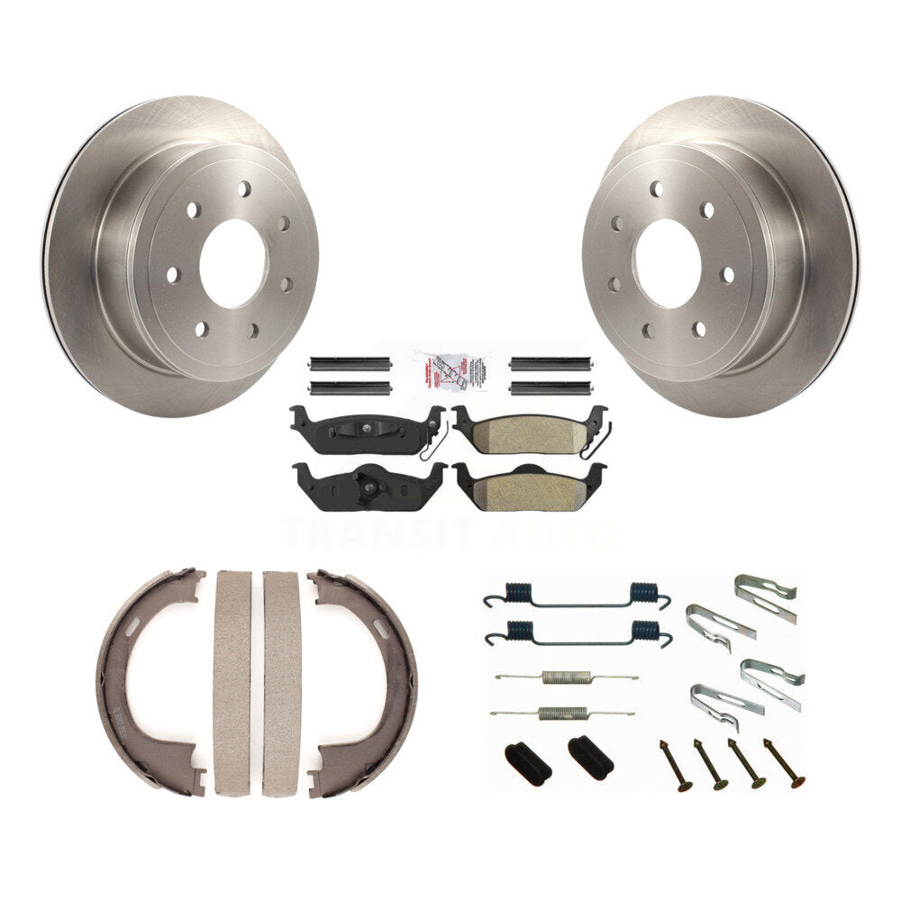 Kit de quincaillerie pour chaussures de stationnement, Rotors à disque arrière, plaquettes semi-métalliques, pour Ford F-150 L