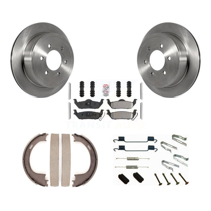 Kit de quincaillerie pour chaussures de stationnement, Rotors à disque arrière, plaquettes semi-métalliques, pour Ford F-150 L