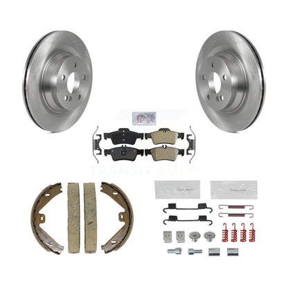 Kit de quincaillerie pour chaussures de stationnement, Rotors à disque arrière, plaquettes semi-métalliques, pour Mercedes-Ben