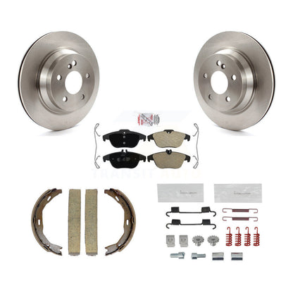 Rotors à disque arrière plaquettes semi-métalliques chaussures de frein de stationnement et Kit de matériel pour