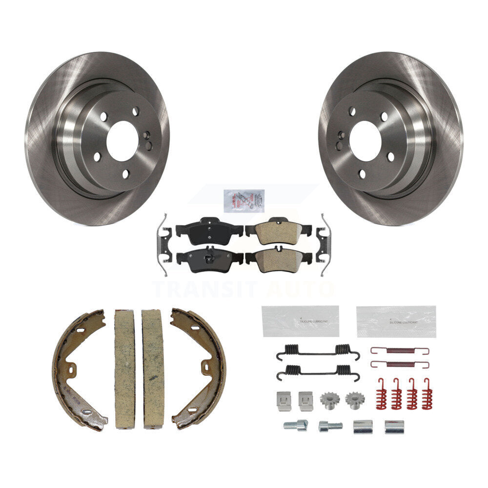 Kit de quincaillerie pour chaussures de stationnement, Rotors à disque arrière, plaquettes semi-métalliques, pour Mercedes-Ben