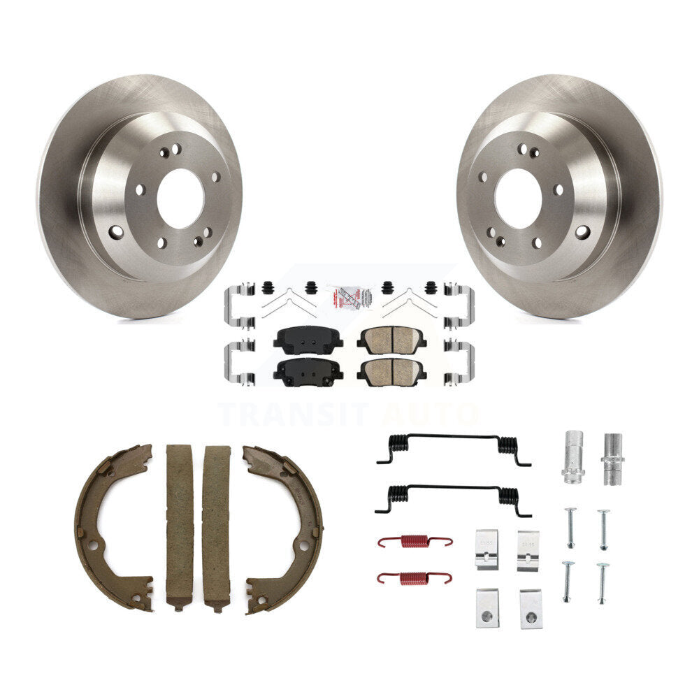 Kit de quincaillerie pour chaussures de stationnement, Rotors à disque arrière, tampons en céramique, pour Hyundai Santa Fe X