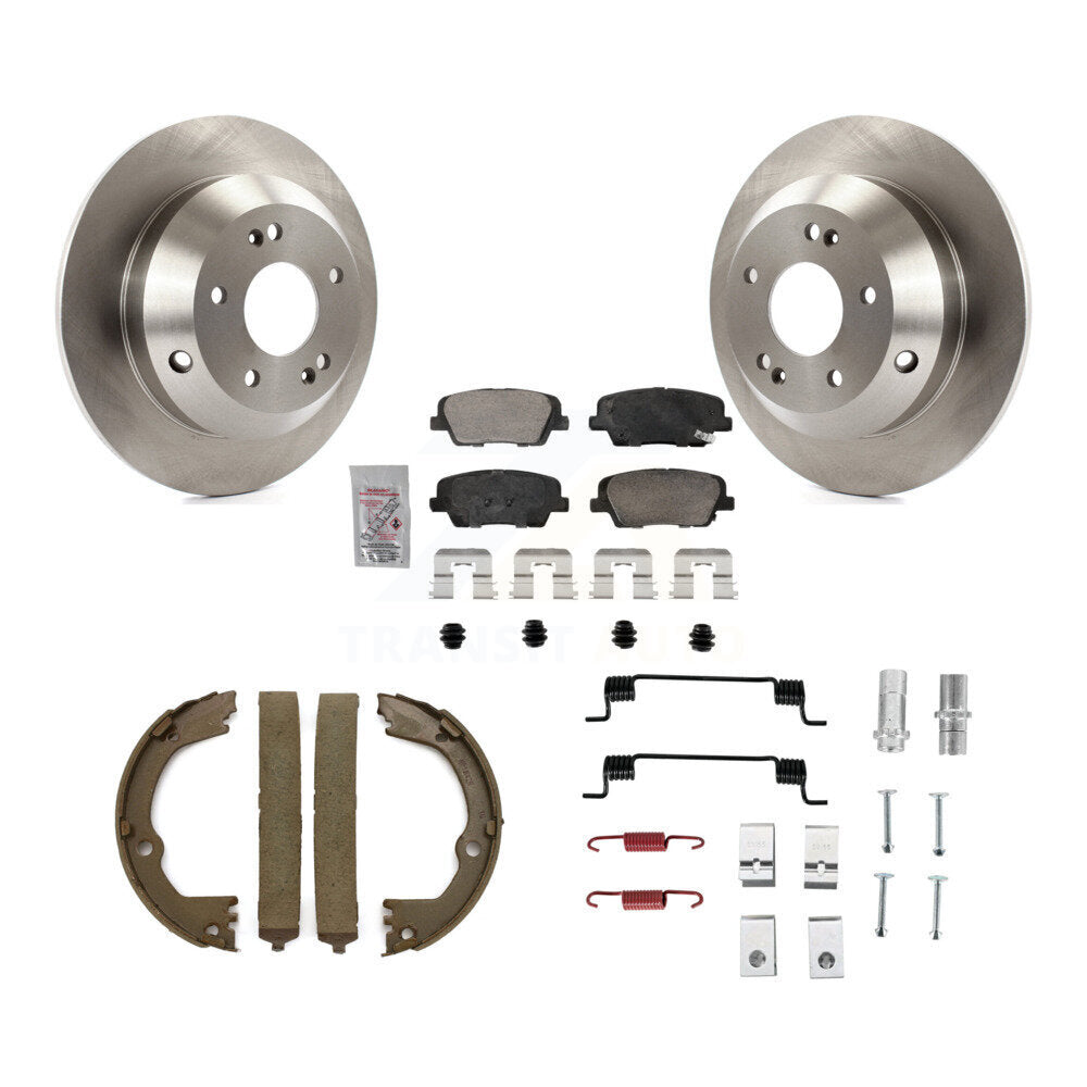 Kit de quincaillerie pour chaussures de stationnement, Rotors à disque arrière, tampons en céramique, pour Hyundai Santa Fe X