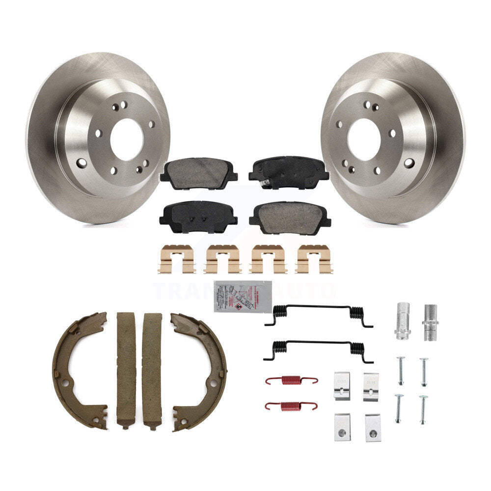Kit de quincaillerie pour chaussures de stationnement, Rotors à disque arrière, tampons en céramique, pour Hyundai Santa Fe X