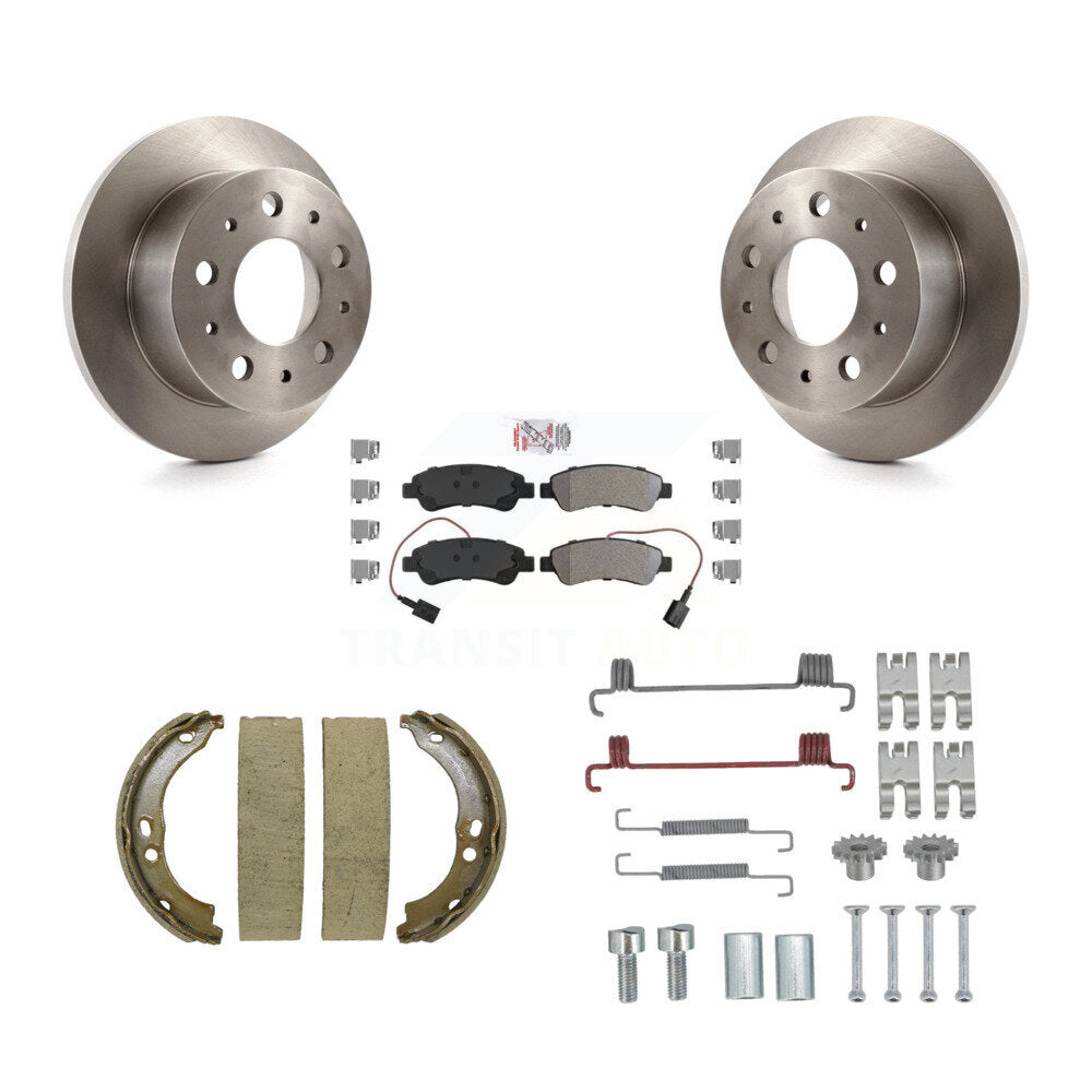 Kit de quincaillerie pour chaussures de stationnement, Rotors à disque arrière, plaquettes semi-métalliques, pour Ram ProMaste