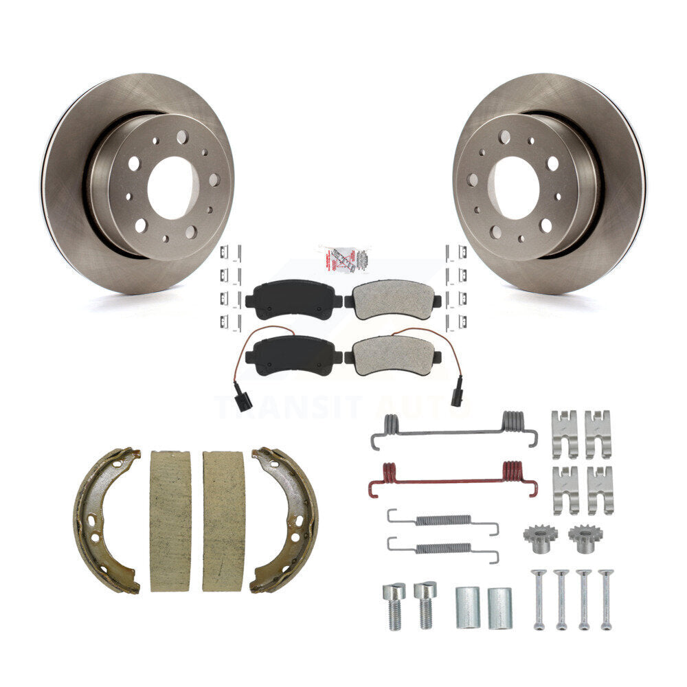 Kit de quincaillerie pour chaussures de stationnement, Rotors à disque arrière, plaquettes semi-métalliques, pour Ram ProMaste
