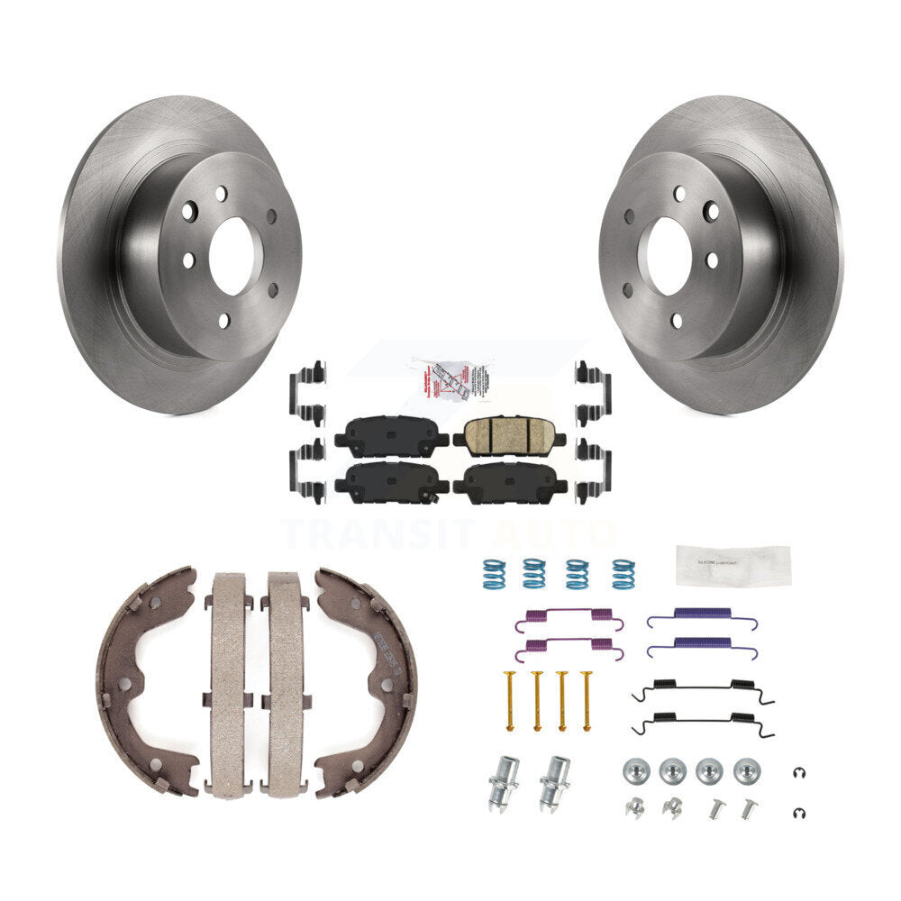 Kit de quincaillerie pour chaussures de frein de stationnement, Rotors à disque arrière, plaquettes en céramique, pour Nissan Altim