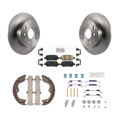 Kit de quincaillerie pour chaussures de frein de stationnement, Rotors à disque arrière, plaquettes en céramique, pour Nissan Altim