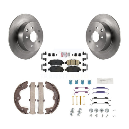 Kit de quincaillerie pour chaussures de frein de stationnement, Rotors à disque arrière, plaquettes en céramique, pour Nissan Altim
