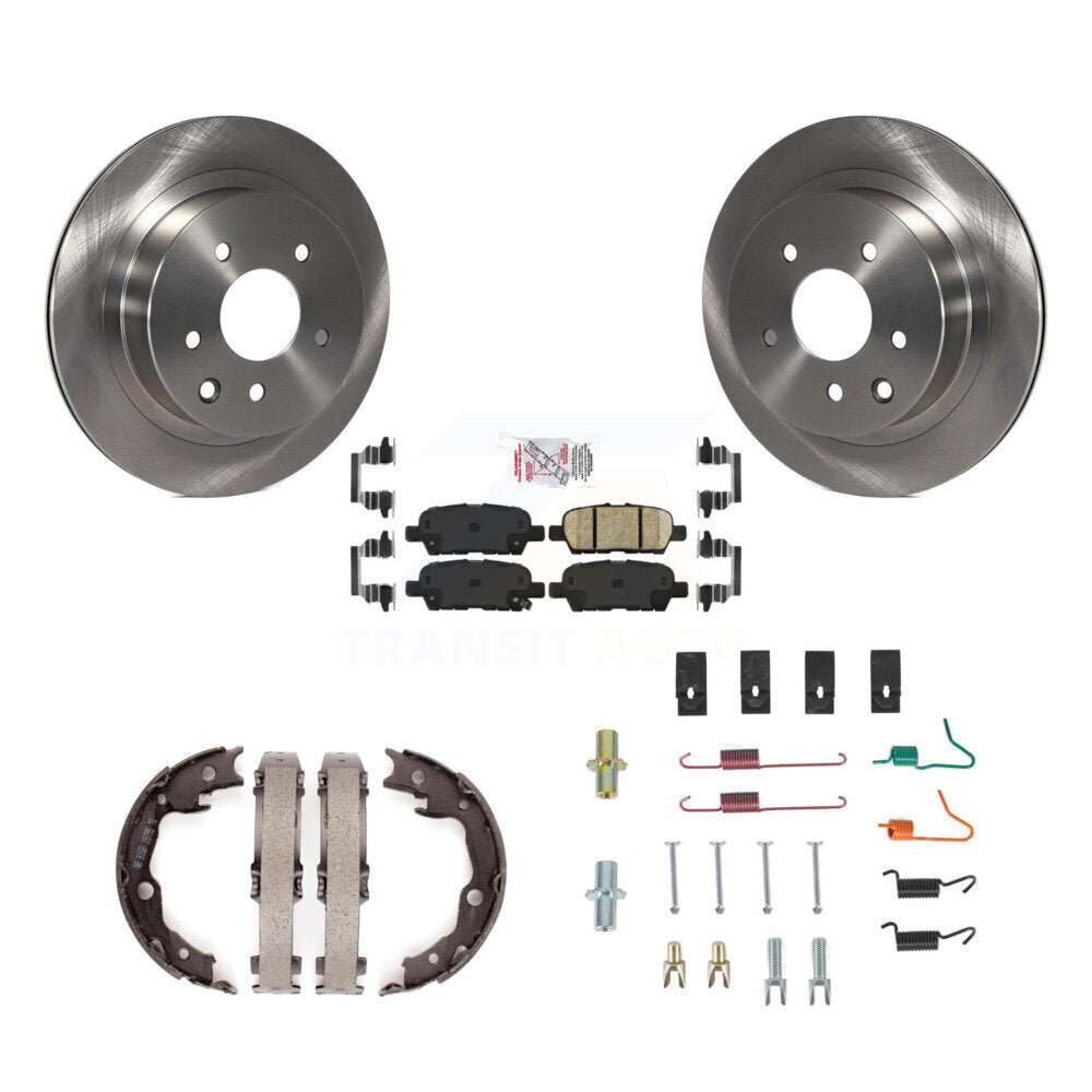 Kit de chaussures de stationnement et de matériel de stationnement, Rotors à disque arrière, plaquettes en céramique, pour Nissan LEAF Juke