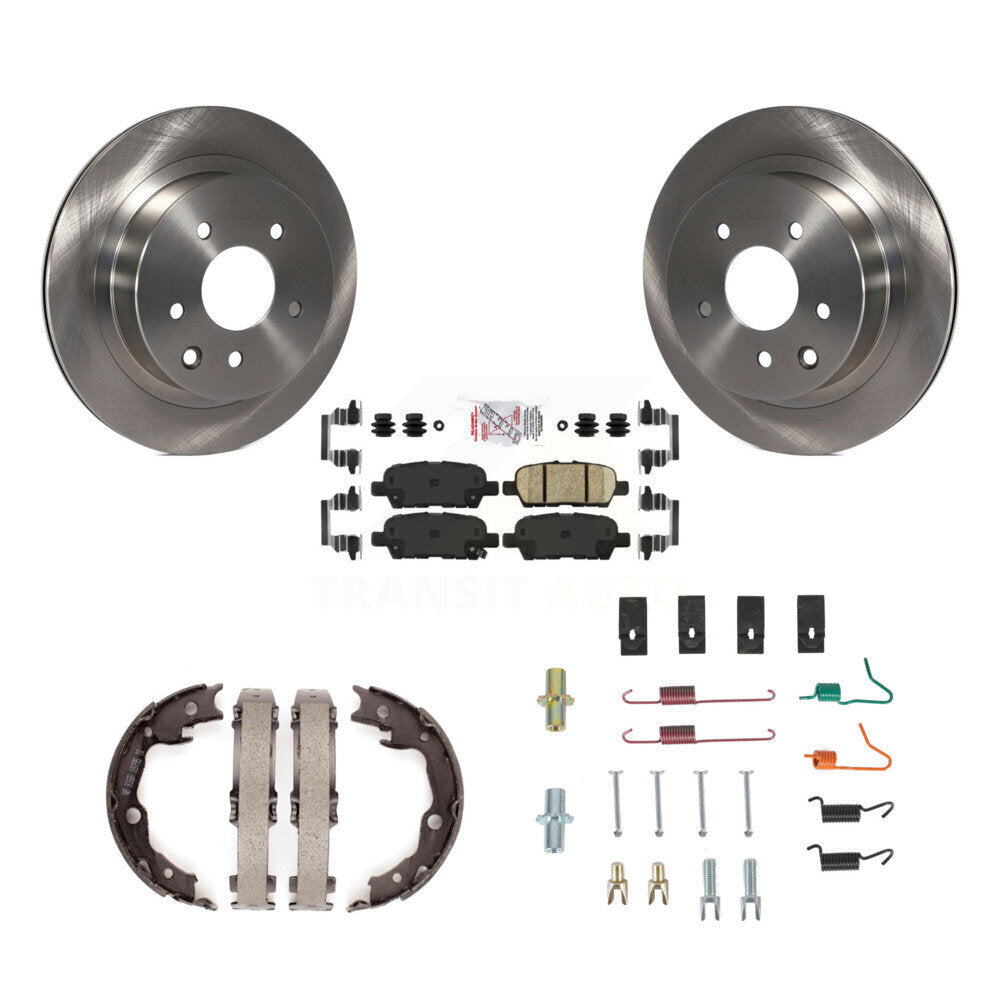 Kit de chaussures de stationnement et de matériel de stationnement, Rotors à disque arrière, plaquettes en céramique, pour Nissan LEAF Juke