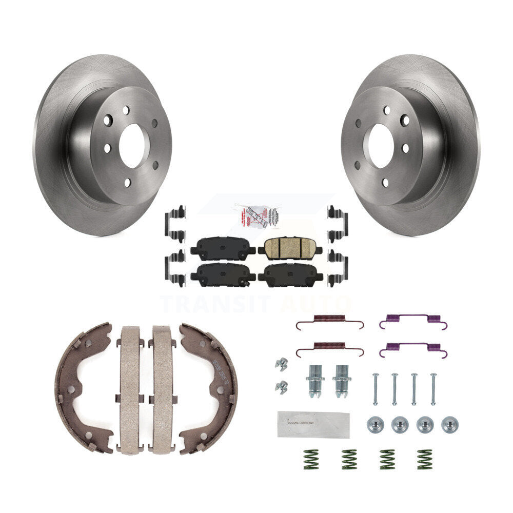 Kit de quincaillerie pour chaussures de frein de stationnement, Rotors à disque arrière, plaquettes en céramique, pour Nissan Altim