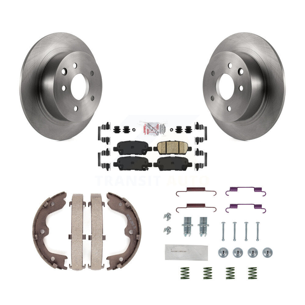 Kit de quincaillerie pour chaussures de frein de stationnement, Rotors à disque arrière, plaquettes en céramique, pour Nissan Altim