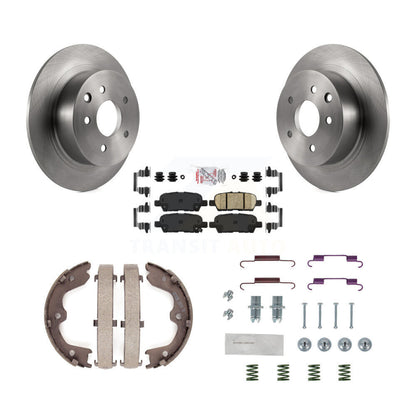 Kit de quincaillerie pour chaussures de frein de stationnement, Rotors à disque arrière, plaquettes en céramique, pour Nissan Altim