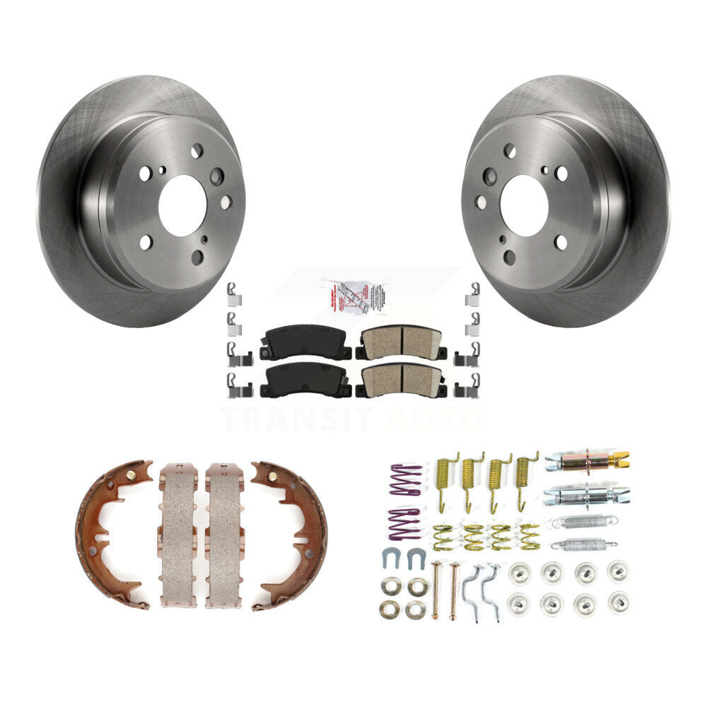 Kit de matériel de chaussures de stationnement, Rotors à disque arrière, tampons en céramique, pour Toyota Camry solaire