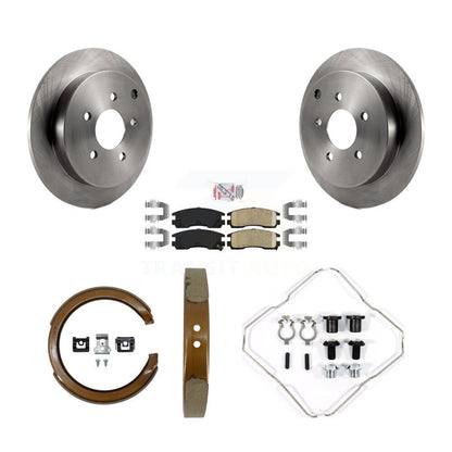 Kit de chaussures de stationnement et de quincaillerie pour Buick Rendezvous, Rotors à disque arrière, coussinets en céramique