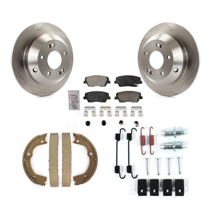 Kit de chaussures de stationnement et de matériel de stationnement, Rotors à disque arrière, plaquettes en céramique, pour Hyundai Santa Fe