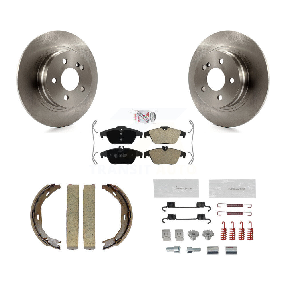 Kit de quincaillerie pour chaussures de stationnement, Rotors à disque arrière, plaquettes semi-métalliques, pour Mercedes-Ben