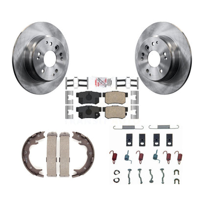 Kit de chaussures de stationnement et de quincaillerie pour Acura TL Honda, Rotors à disque arrière, tampons en céramique