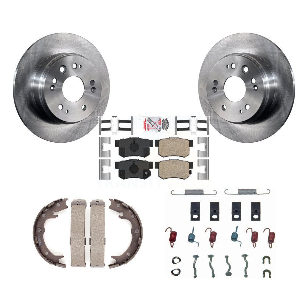 Kit de chaussures de stationnement et de quincaillerie pour disques arrière, Rotors en céramique, pour Honda CR-V 02-04
