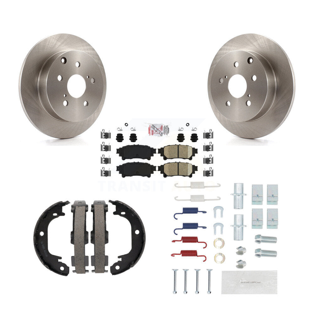Kit de chaussures de stationnement et de matériel de stationnement, Rotors à disque arrière, tampons en céramique, pour Toyota Prius V