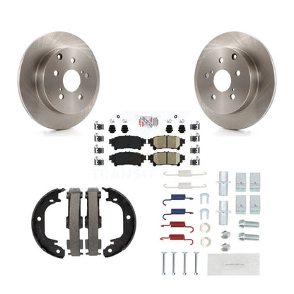 Kit de chaussures de stationnement et de matériel de stationnement, Rotors à disque arrière, tampons en céramique, pour Toyota Prius V