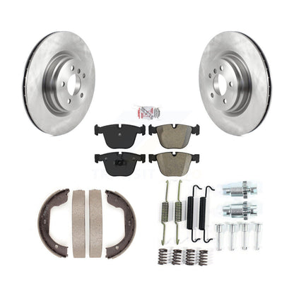 Kit de quincaillerie pour chaussures de stationnement, Rotors à disque arrière, plaquettes semi-métalliques, pour BMW 750i 550
